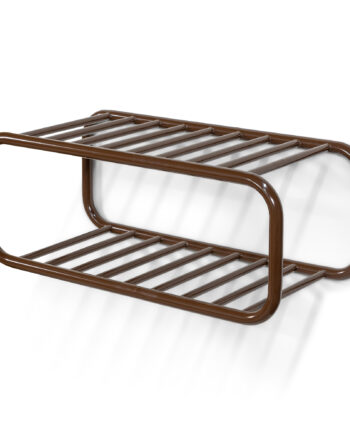 Spinder Design Retro Væghængt Skostativ Chokoladebrun Stål