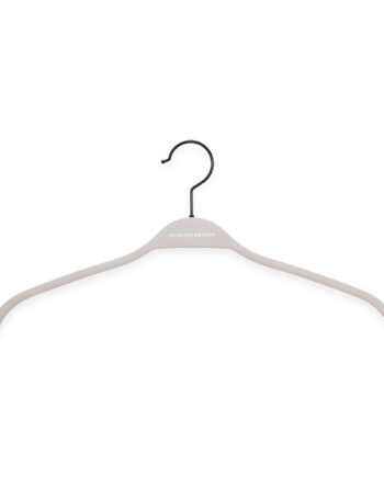 Spinder Design Rosa Tøjbøjle     Drejekrog Silky Taupe Træ Med Gummibelægning  Sæt Af