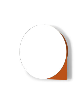 Spinder Design Sonnet Lille Vægspejlskab       Hylder Spejlglas Og Tuscan Terra Stål   :35xh:35