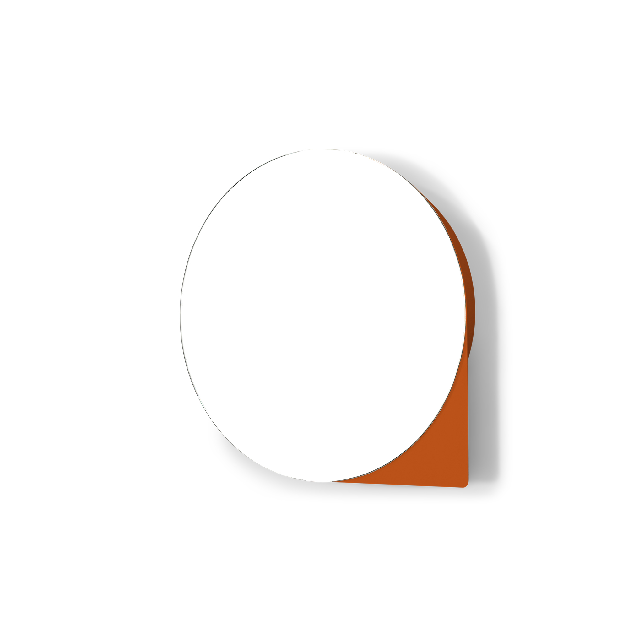 Spinder Design Sonnet Lille Vægspejlskab       Hylder Spejlglas Og Tuscan Terra Stål   :35xh:35