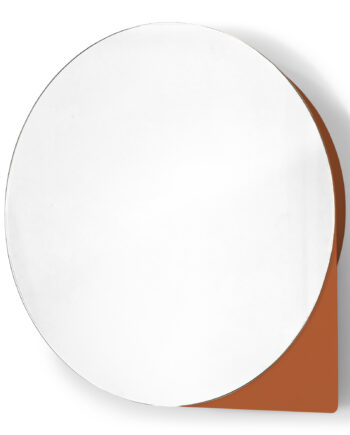Spinder Design Sonnet Stort Vægspejlskab       Hylder Spejlglas Og Tuscan Terra Stål   :55xh:55
