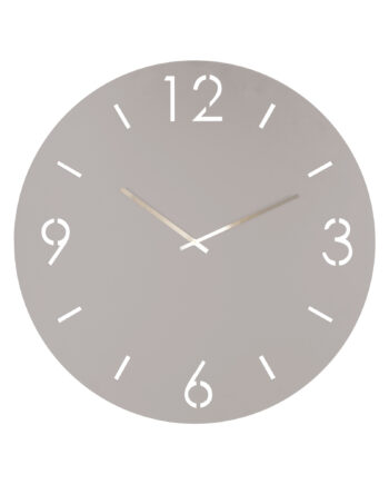 Spinder Design Time Vægur  Rund Silky Taupe Stål  ø60