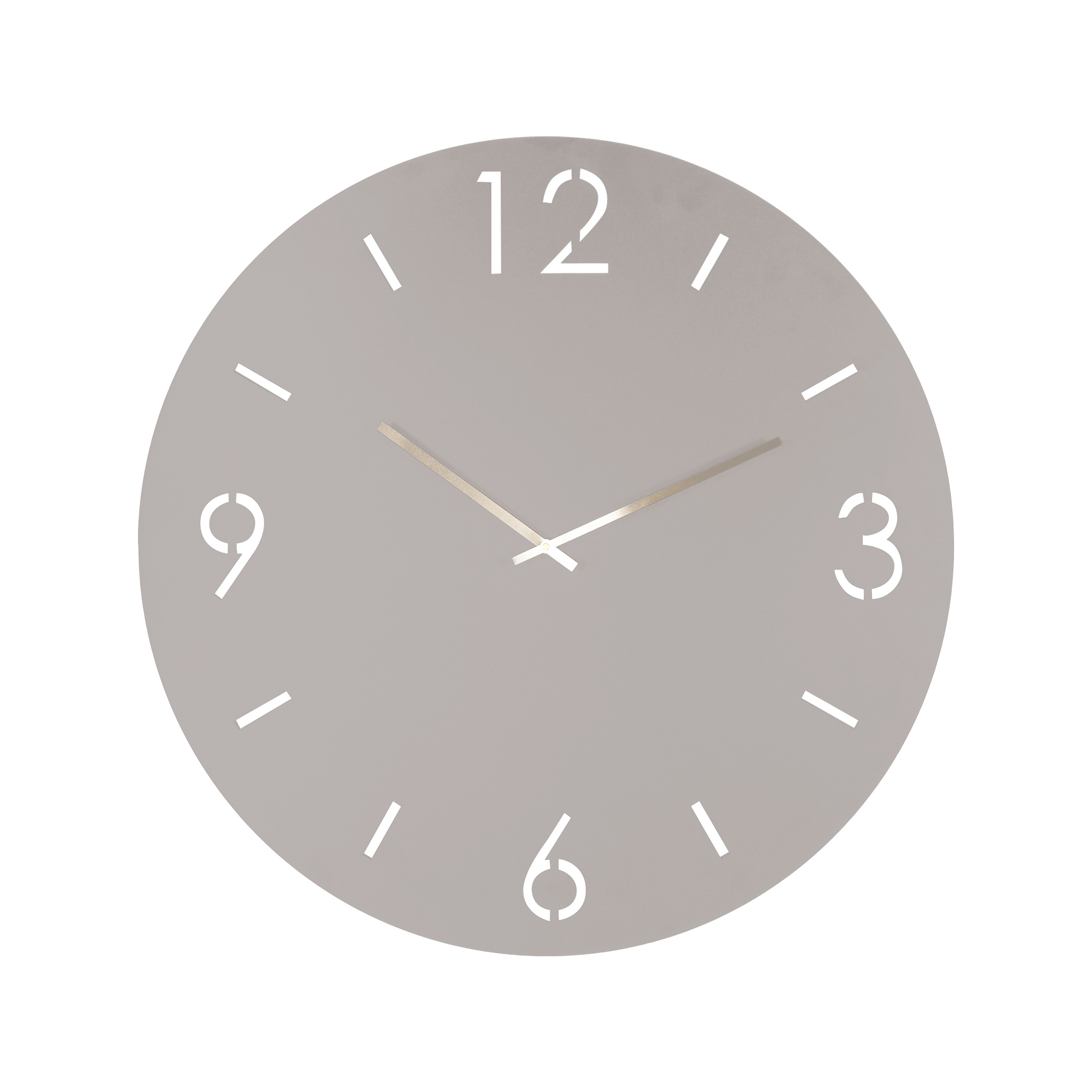 Spinder Design Time Vægur  Rund Silky Taupe Stål  ø60