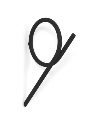 Spinder Design Tuba Mellem Knage Sort Stål
