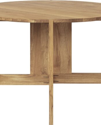 Spisebord Kristina Dam Collector   Lakeret Eg 124   129 Cm Natur