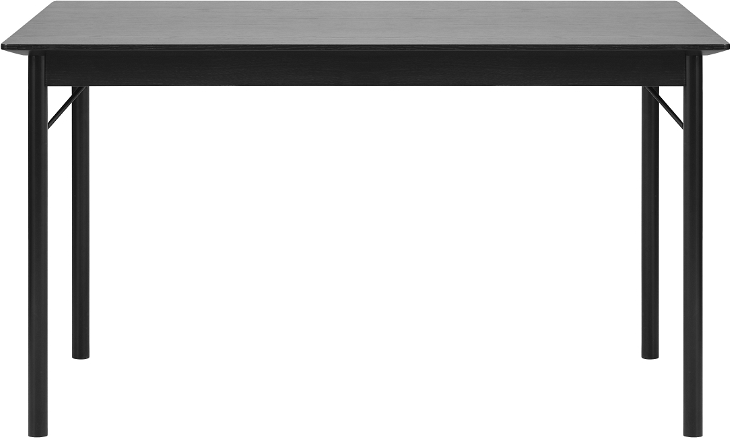 Spisebord Nordique Design Savona   Sort Egetræ Metal  140x90 Cm