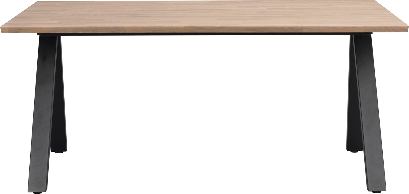 Spisebord Rowico Carradale Massiv Olieret Eg Med Sort  -ramme 170x100 Cm