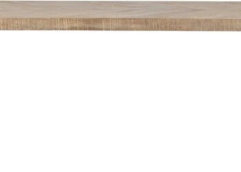 Spisebord Woood Tablo Herringbone   Natur Mangotræ Med Sildebensmønster Og Matte Sorte Metalben 200x90 Cm