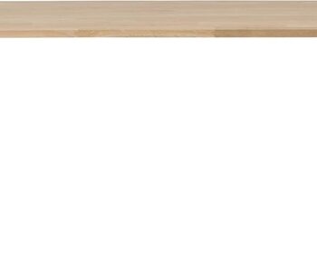 Spisebord Woood Tablo Plankebord 180x90 Cm Ubehandlet Egetræ Natur Med Sorte Metal  -ben   Robust Moderne Design Til  -  Pers