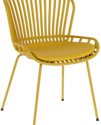 Spisebordsstol Kave Home Surre Sennepsgul Nordisk Design H80xb52xl57 Cm