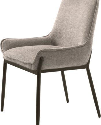 Spisebordsstol  Køkkenstol Nordique Design Calgary   Sand Sort Med Brego 31 Stof Og Sort Metal Fsc-certificeret