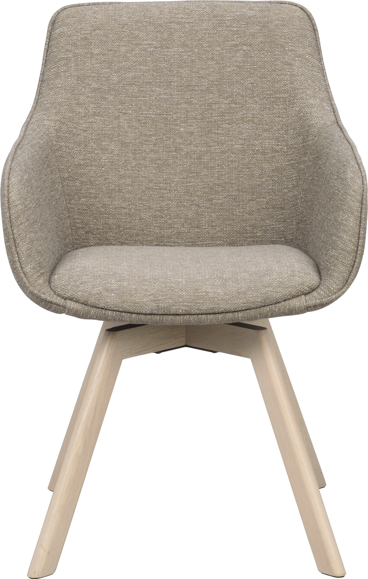 Spisebordsstol Med Armlæn Rowico Alison Skandinavisk Design Mørk Beige Hvidvasket 360 Drejefunktion Fsc Egetræ