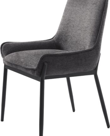 Spisebordsstol Nordique Design Calgary Mørkegrå Brego 18-stof Metal H84xb58xd59 Cm