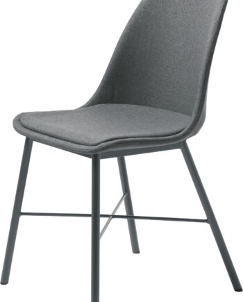Spisebordsstol Nordique Design Whistler Mørkegrå 100  Polyester   Metalben