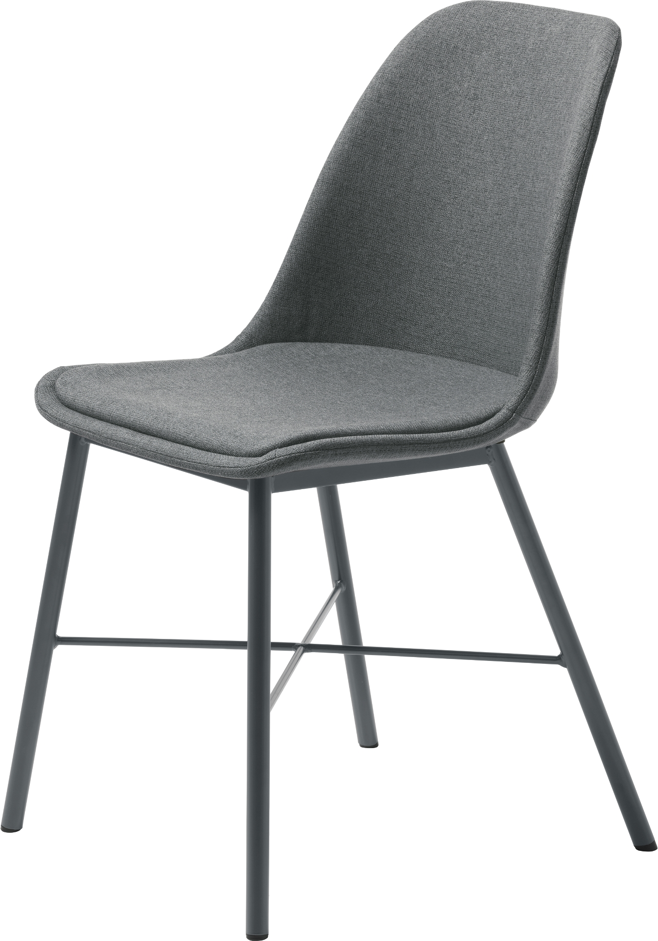 Spisebordsstol Nordique Design Whistler Mørkegrå 100  Polyester   Metalben