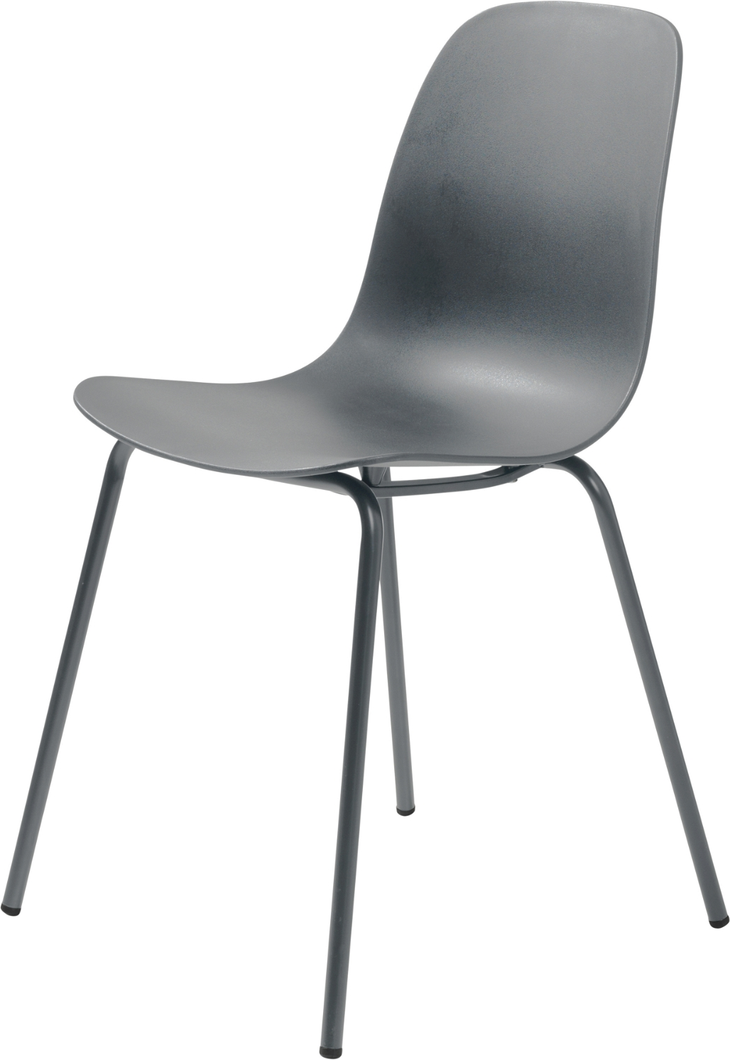 Spisebordsstol Nordique Design Whitby Sæt Af   Grå Pp-skal   Metalben H84ã B50 Cm