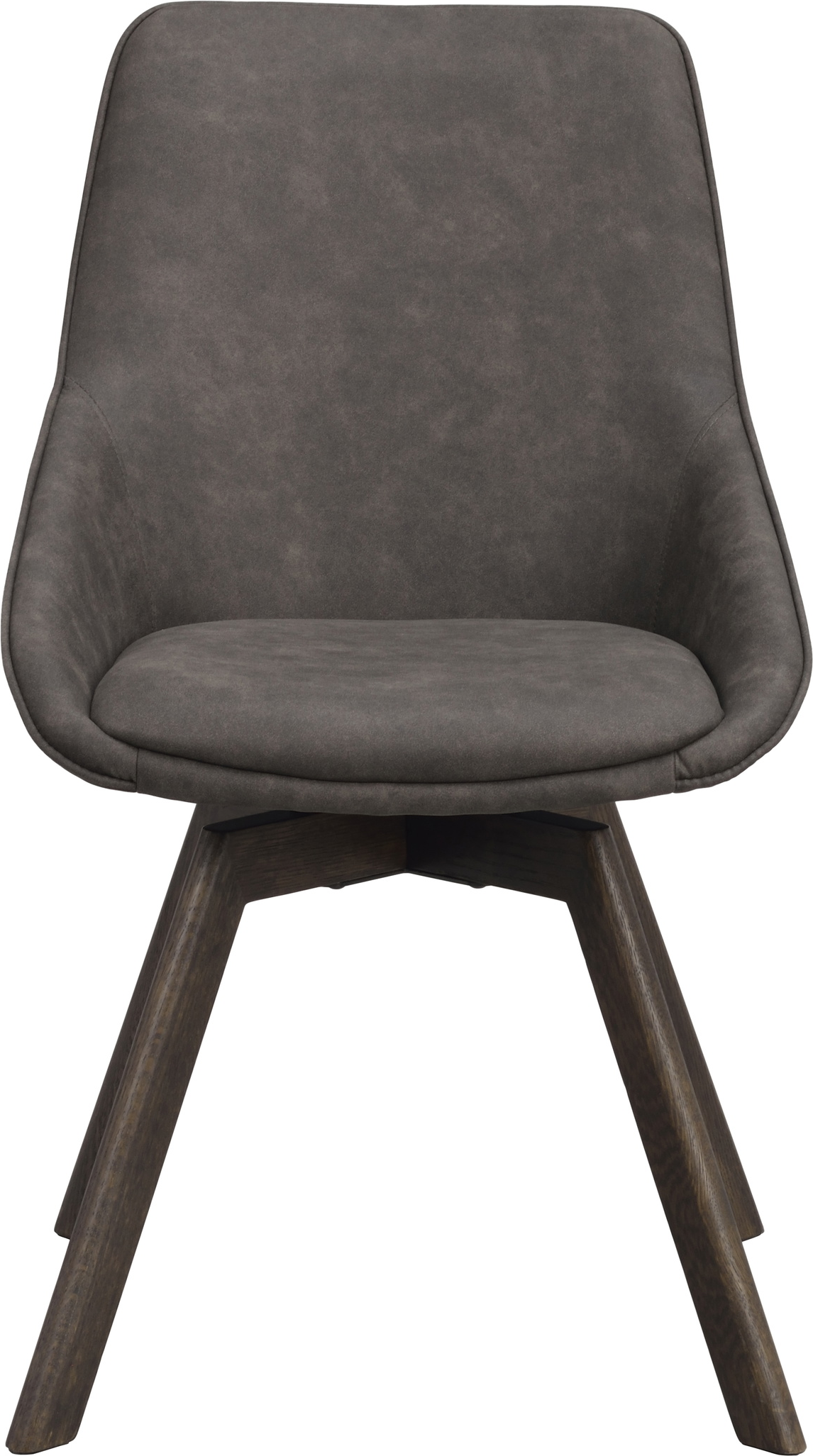 Spisebordsstol Rowico Alison Med 360 Drejefunktion  Fscâ -eg Brunlakeret  Mørkegråt Polyester  H88ã B51ã D60 Cm
