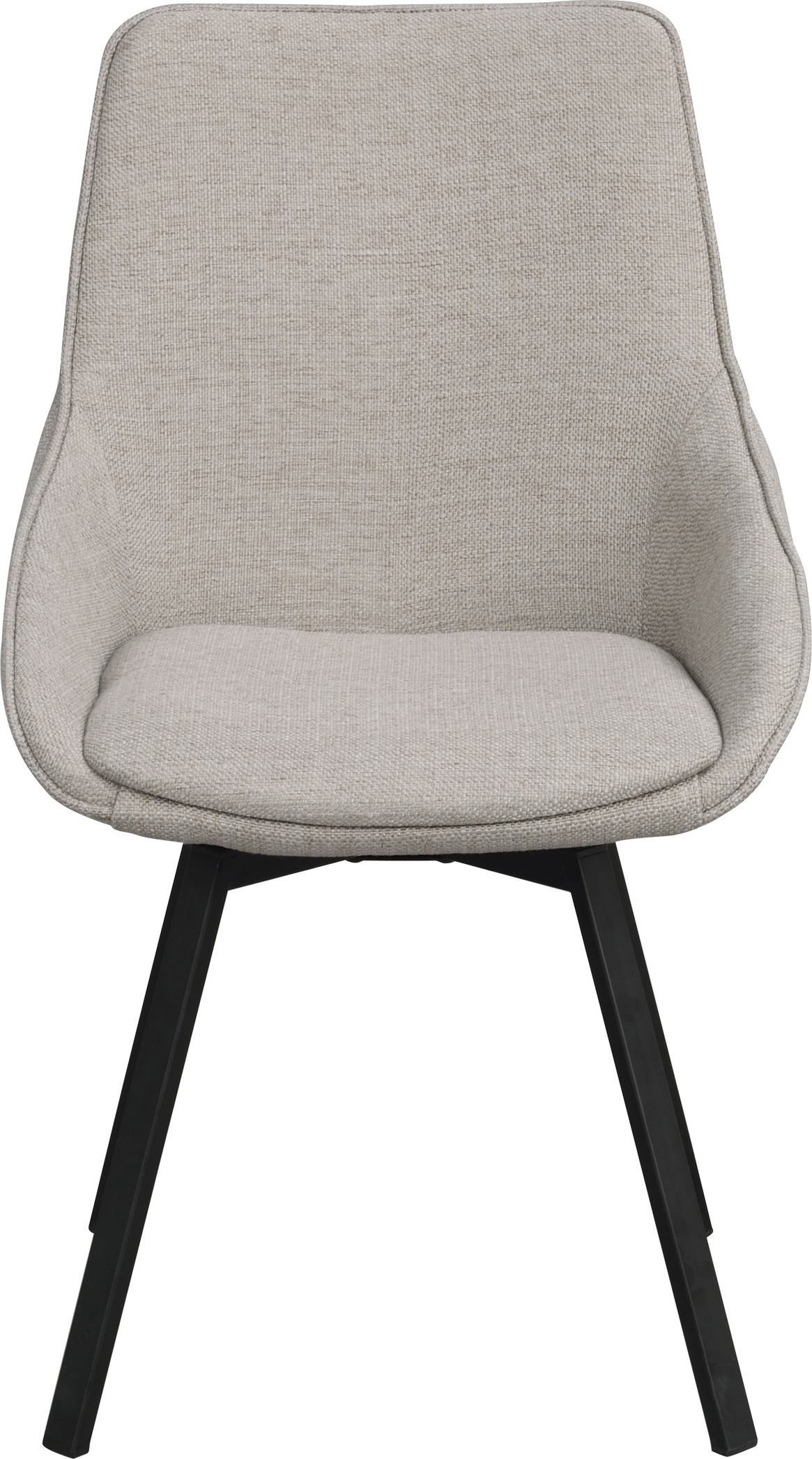 Spisebordsstol Rowico Alison Med Ergonomisk Polstret Sæde  Svingfunktion Og Beige Betræk