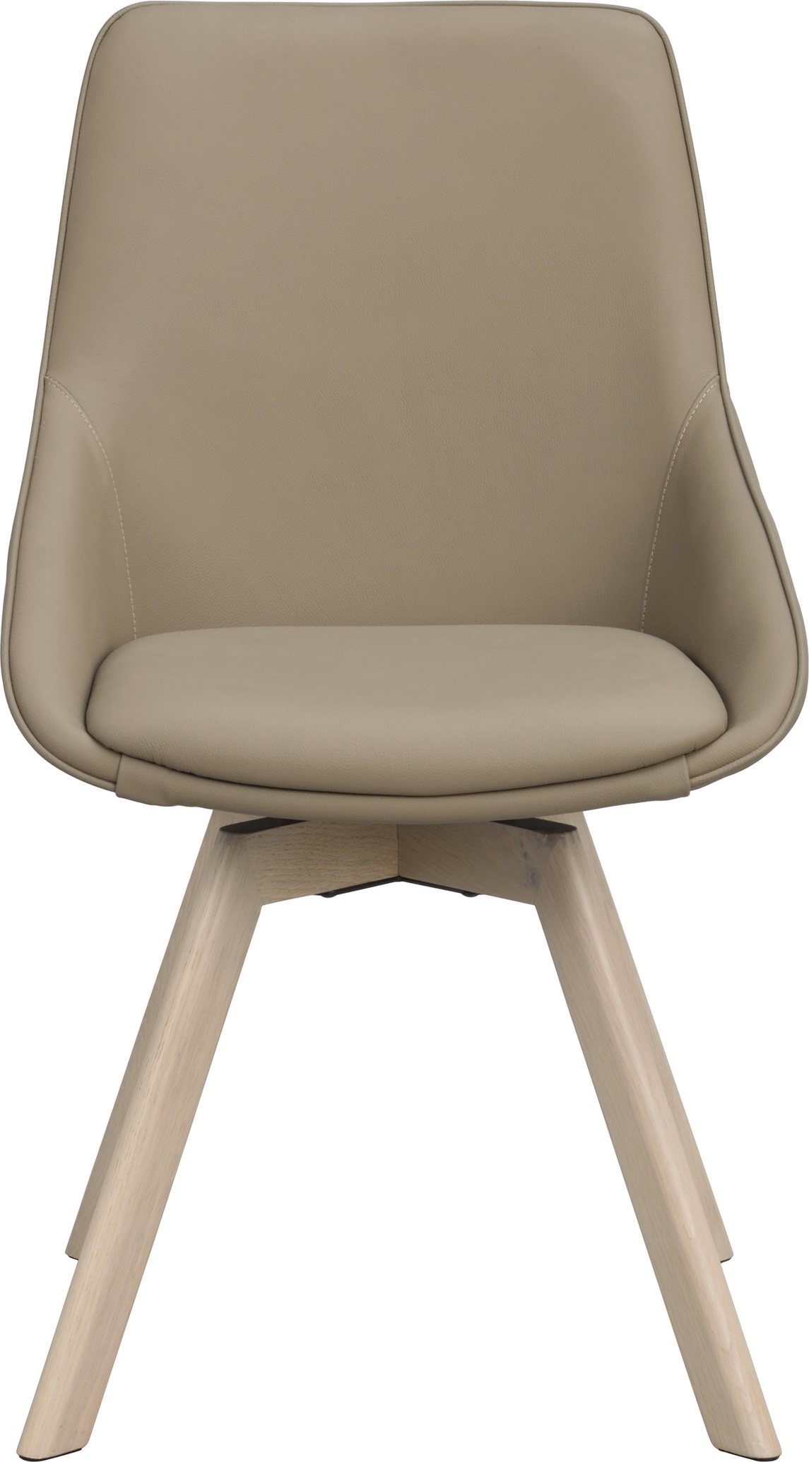 Spisebordsstol Rowico Alison Skandinavisk Design Med Drejefunktion   Beige Sd-læder Og Hvidvasket Egetræ Fsc 100