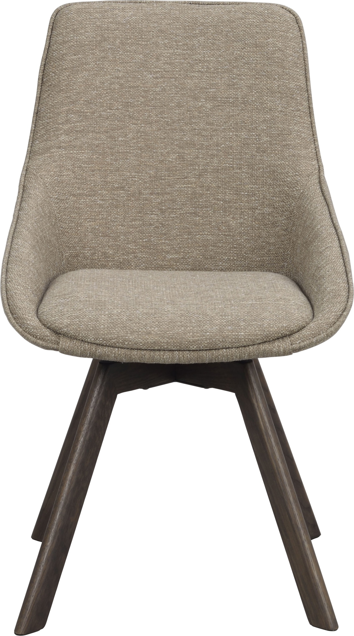 Spisebordsstol Rowico Alison  -pak Mørk Beige Stof Med 360 Drejefunktion