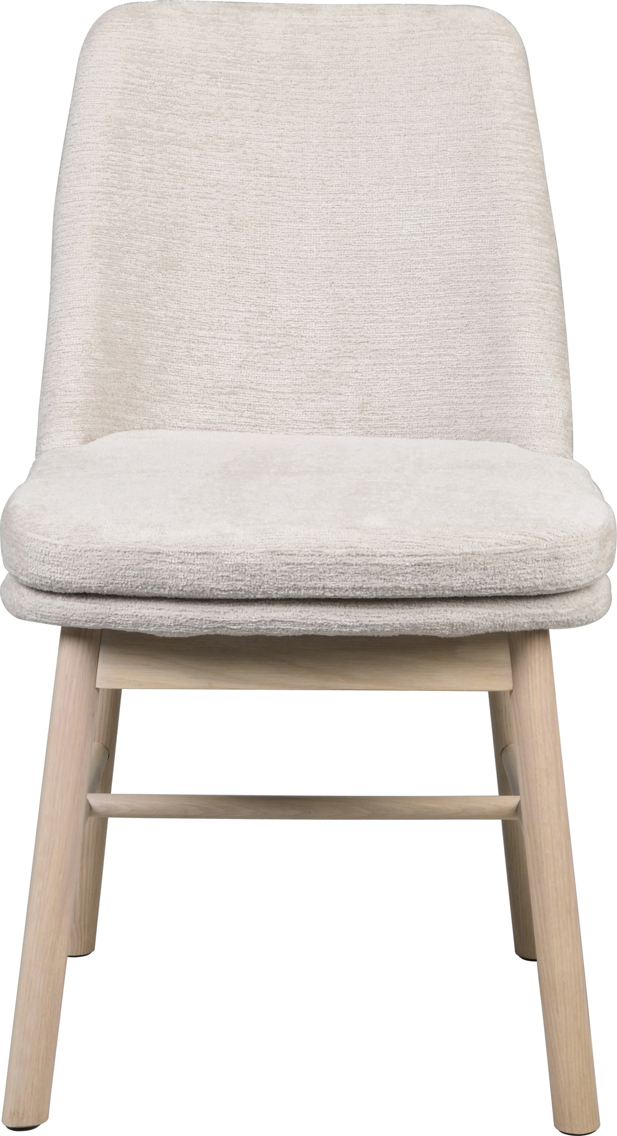 Spisebordsstol Rowico Amesbury Polstret Lysebeige Textafoam Med Hvidvaskede Egetræsben Fsc   Stk