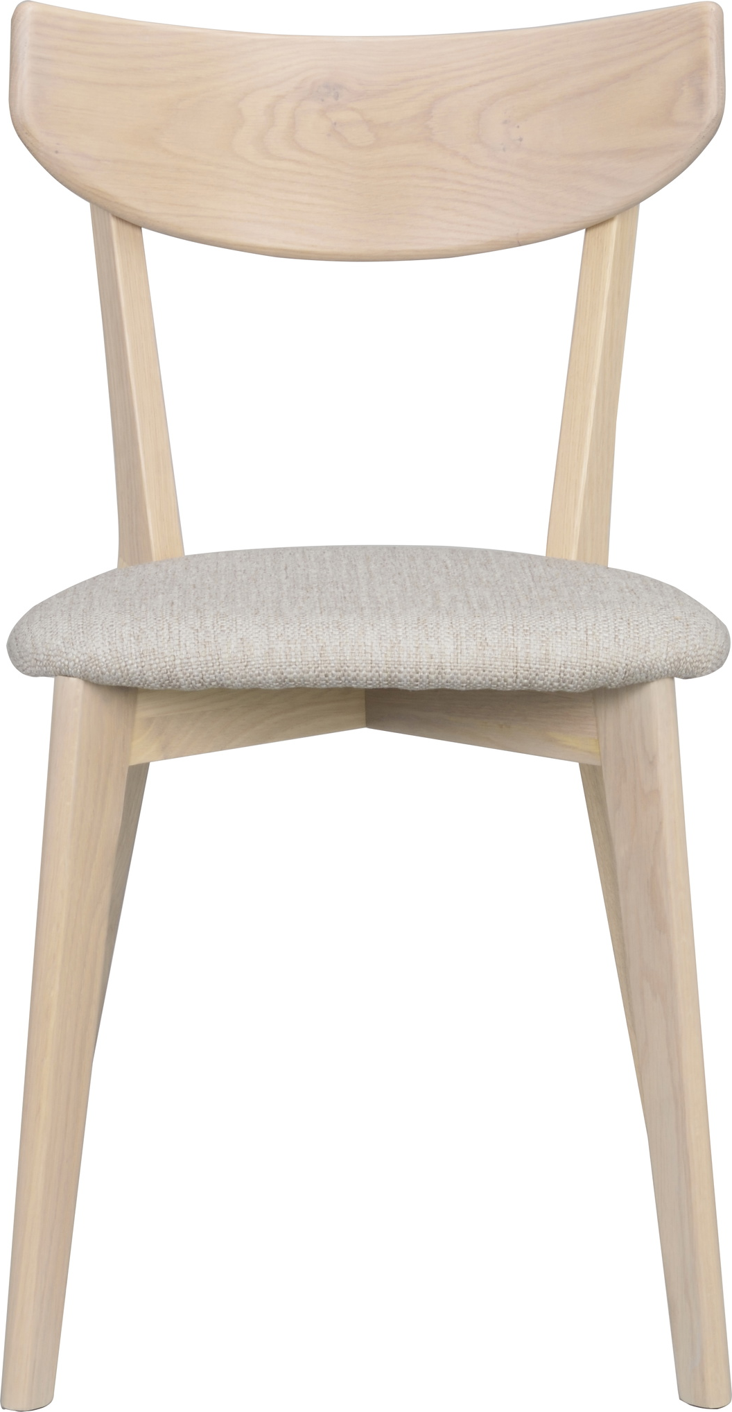 Spisebordsstol Rowico Ami  -pak   Fsc 100  Hvidvasket Egetræ Med Gråbeige Polstret Sæde H80ã B48ã D47 Cm