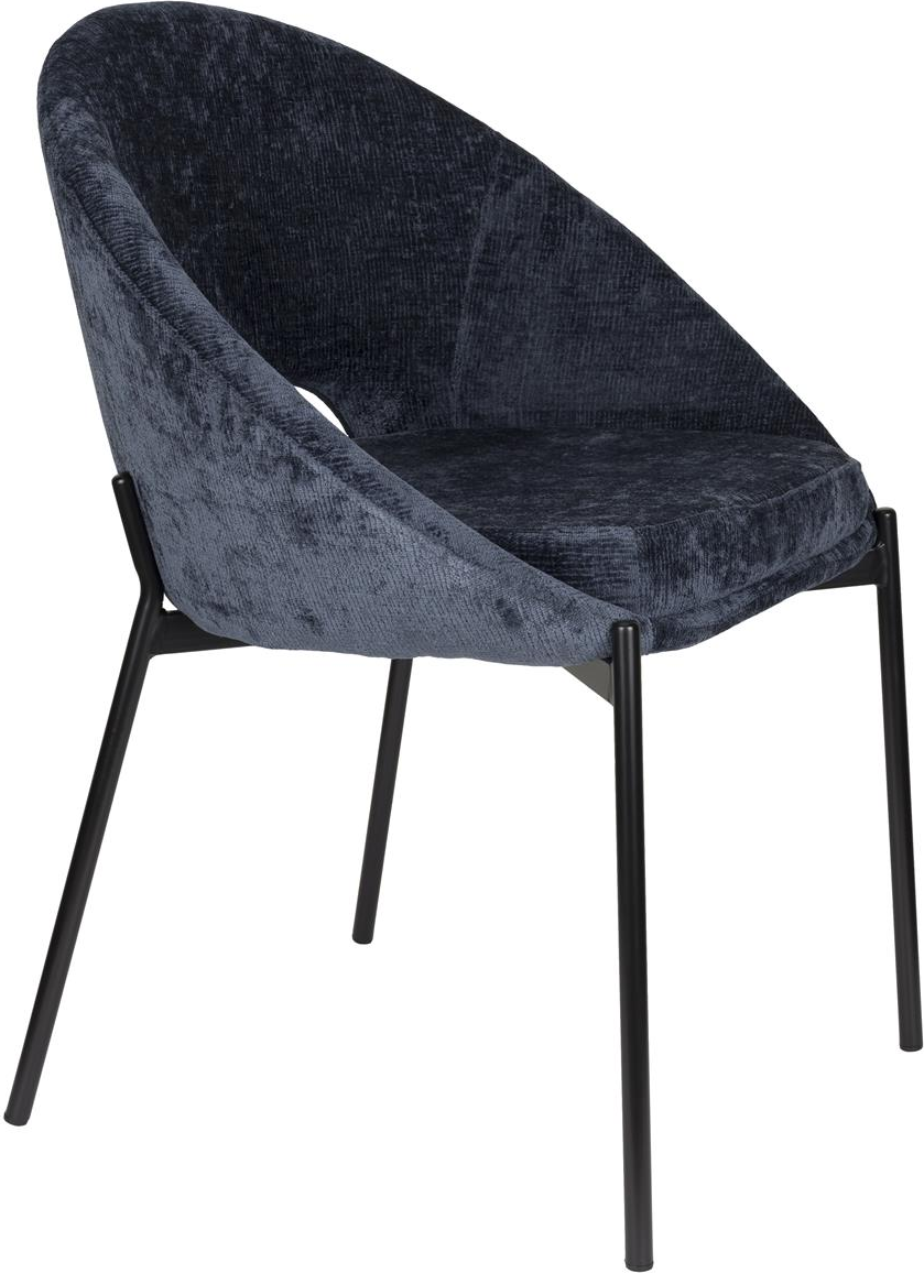 Spisebordsstol Studio White Dando Antracit Polstret Polyester Jernramme Sæt