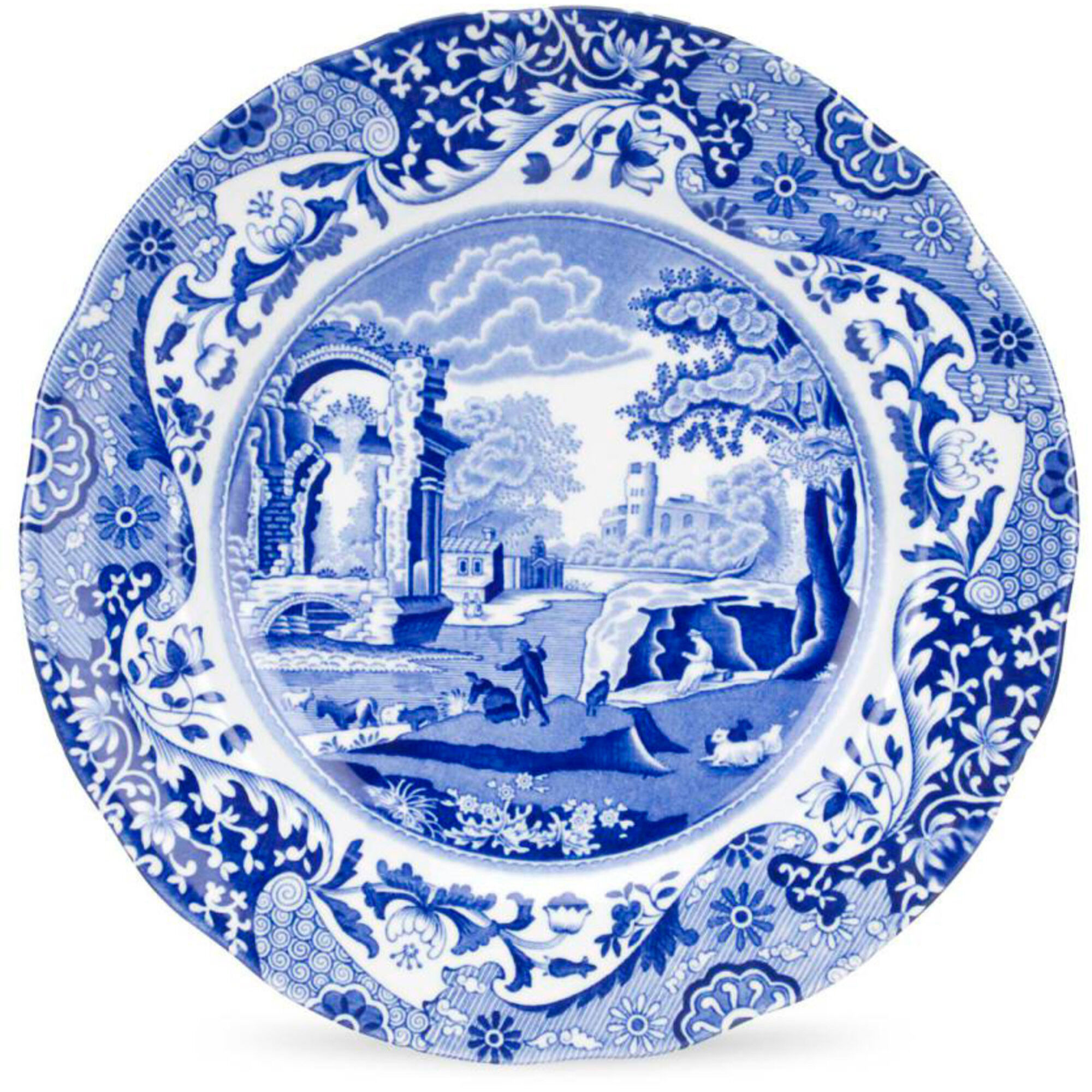 Spode Desserttallerken  39 Blue Italian  23 Cm