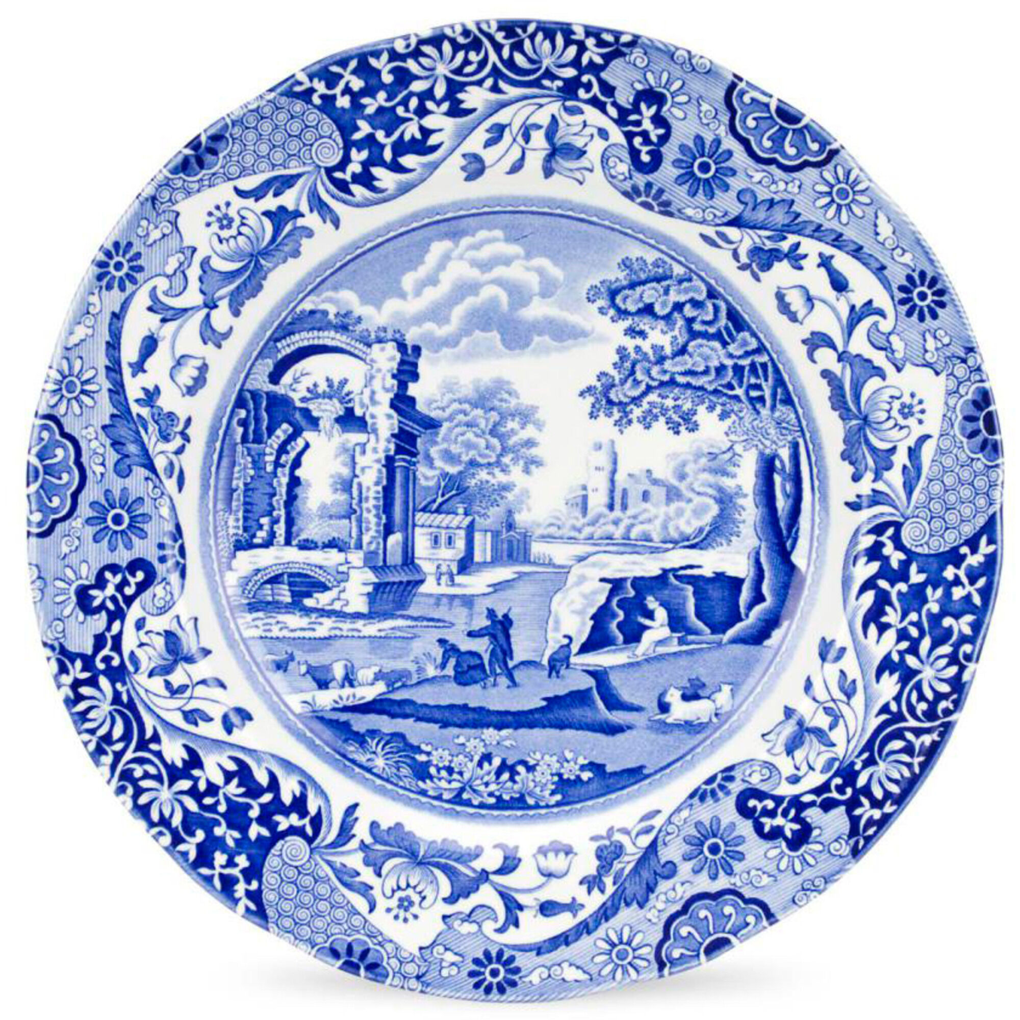 Spode Middagstallerken  39 Blue Italian 39