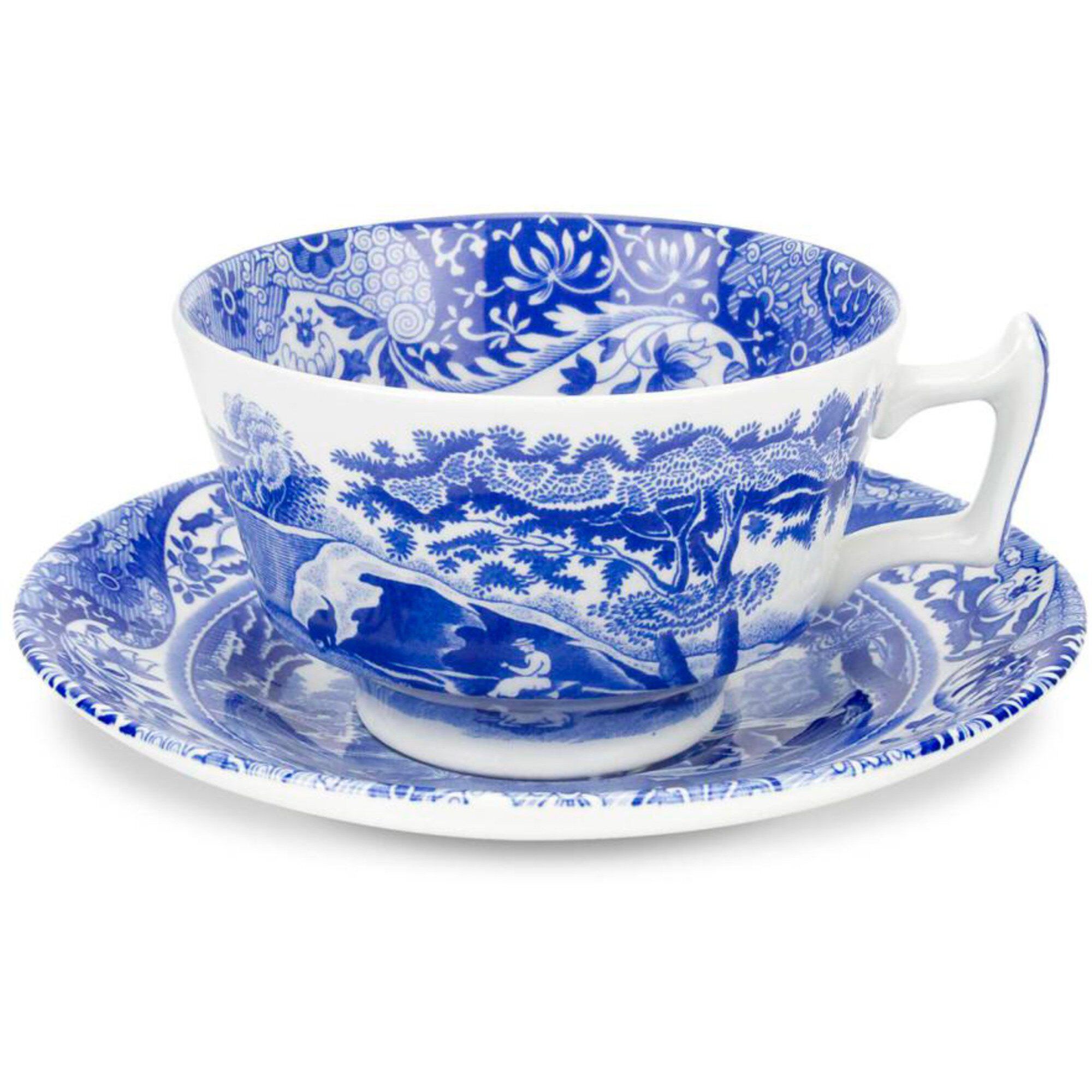 Spode Tekop    Underkop  39 Blue Italian 39