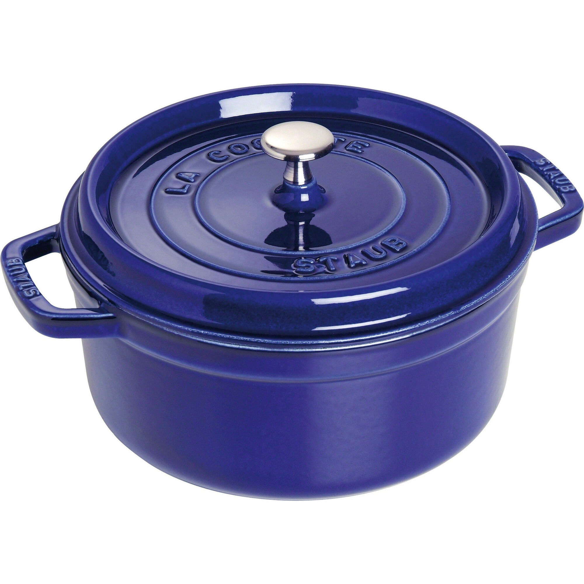 Staub Rund Gryde 24 Cm Liter Blå