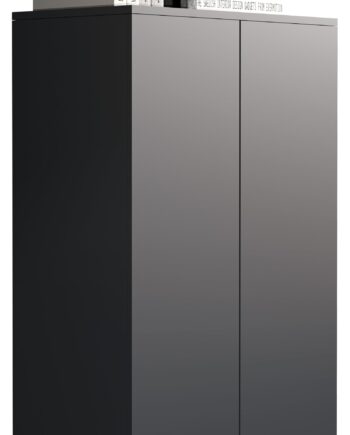 Stilfuld Kommode  108   60   32 Cm  Antracit Grå