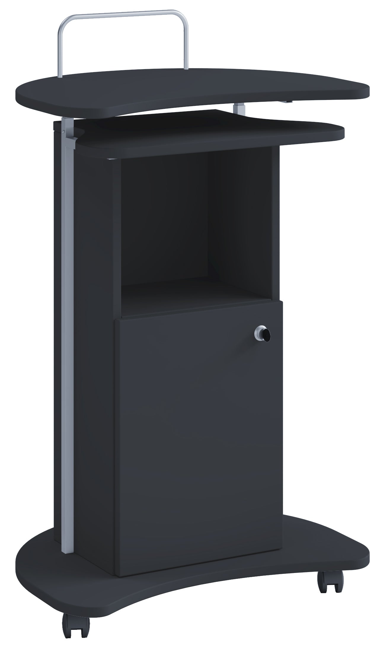 Talerstol  93-111   56   41 Cm  Justerbart   Højden  Sort