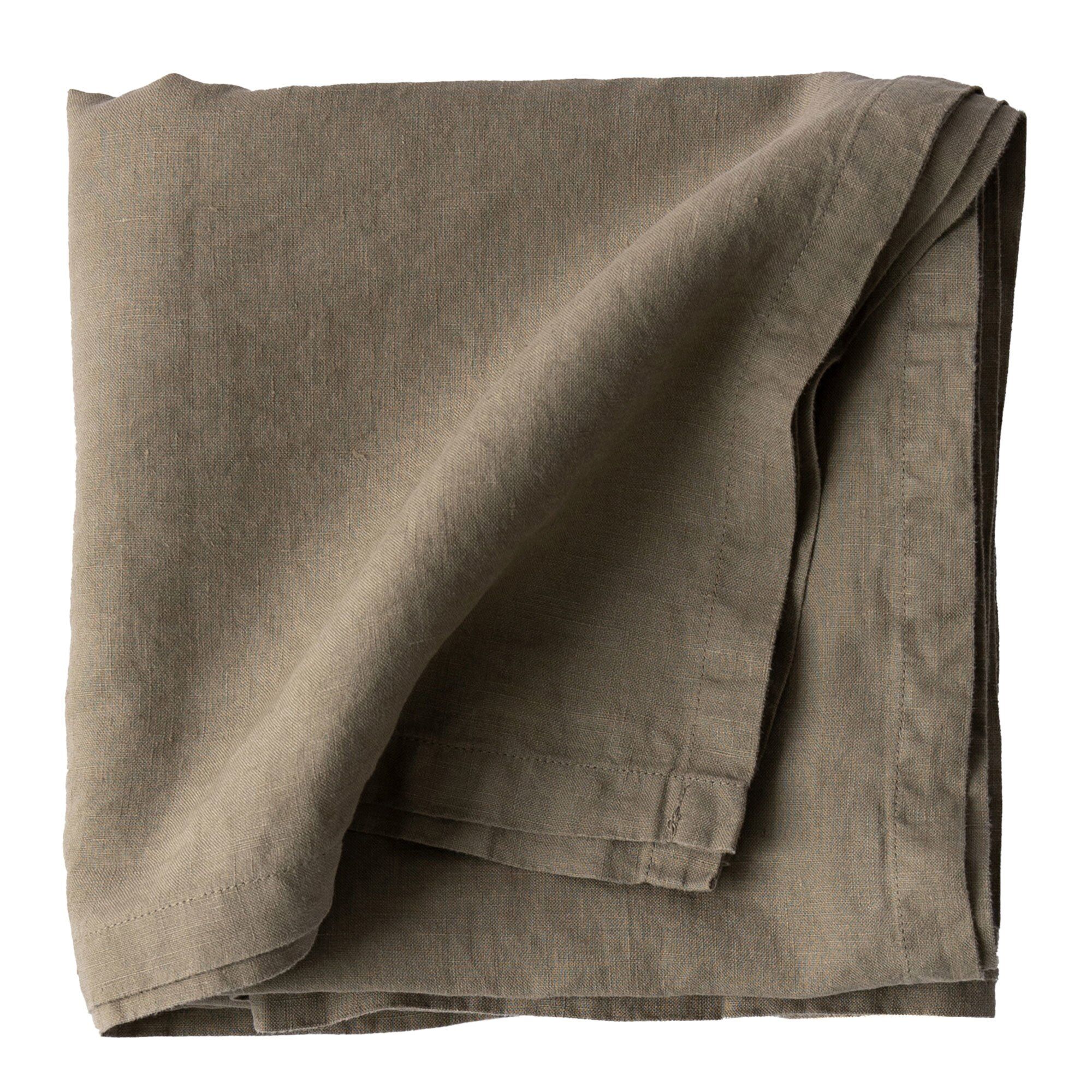 Tell Me More Dug Hør 145 145 Cm Olive