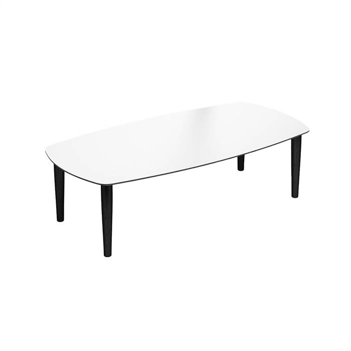 Thomsen Furniture Katrine Sofabord Bådform 68x128 Cm Mørkegrå Stenlook