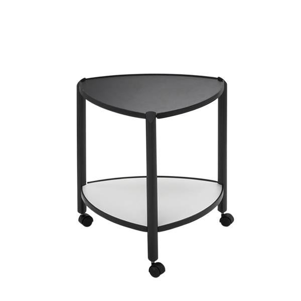Thomsen Furniture Visit Rullebord Sortbejdset Eg Melamin 55x50x50 Cm  : Erling Christensen Møbler