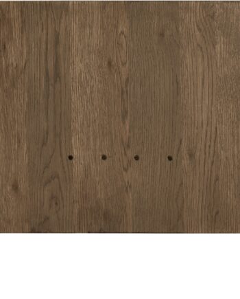 Tillægsplade Bordsforlængelse Nordique Design Reno   Røget Egetræsfiner   Sorte Metalben  45ã 90 Cm