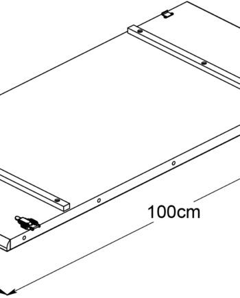 Tillægsplade Nordique Design Carno Egetræ Natur 100ã 45 Cm