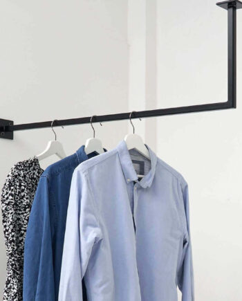 Tøjstang Simple Hangin  B100 Cm  Sort  30 Cm