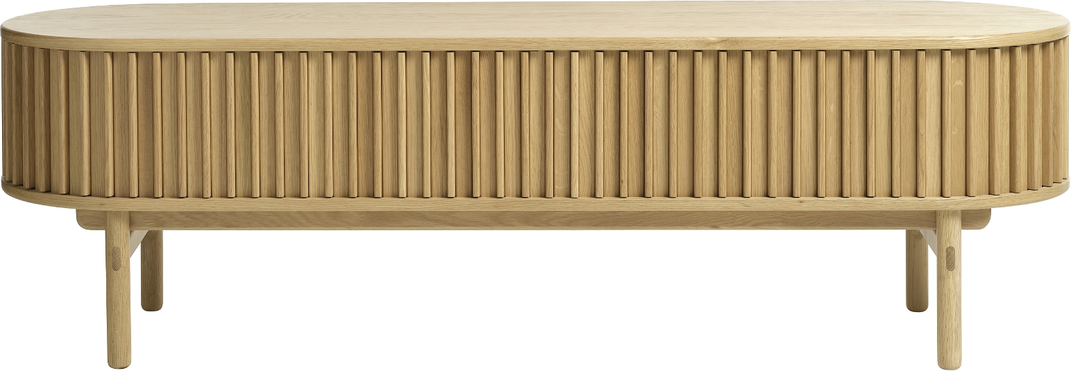 Tv-bord Nordique Design Carno   Massivt Egetræ  Natur  160x45x48 Cm
