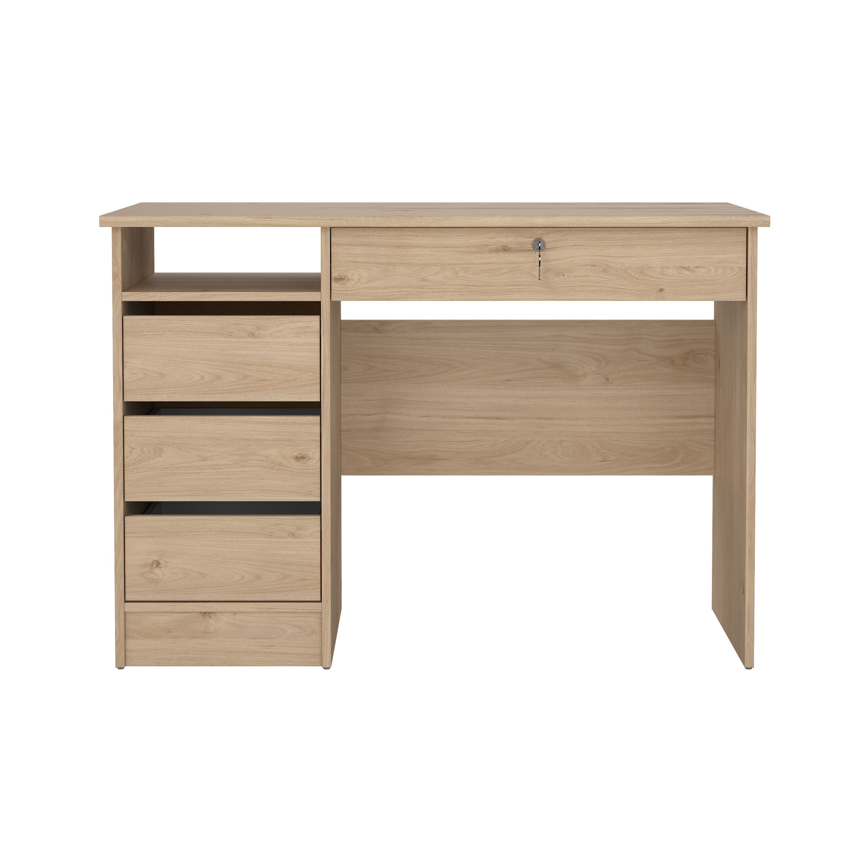 Tvilum Function Plus Skrivebord       Rum Og   Skuffer Jackson Hickory Træ  109 3x48