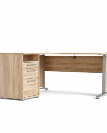 Tvilum Prima Komb  Skrivebord 159   150 Cm Eg   Metal  : Erling Christensen Møbler
