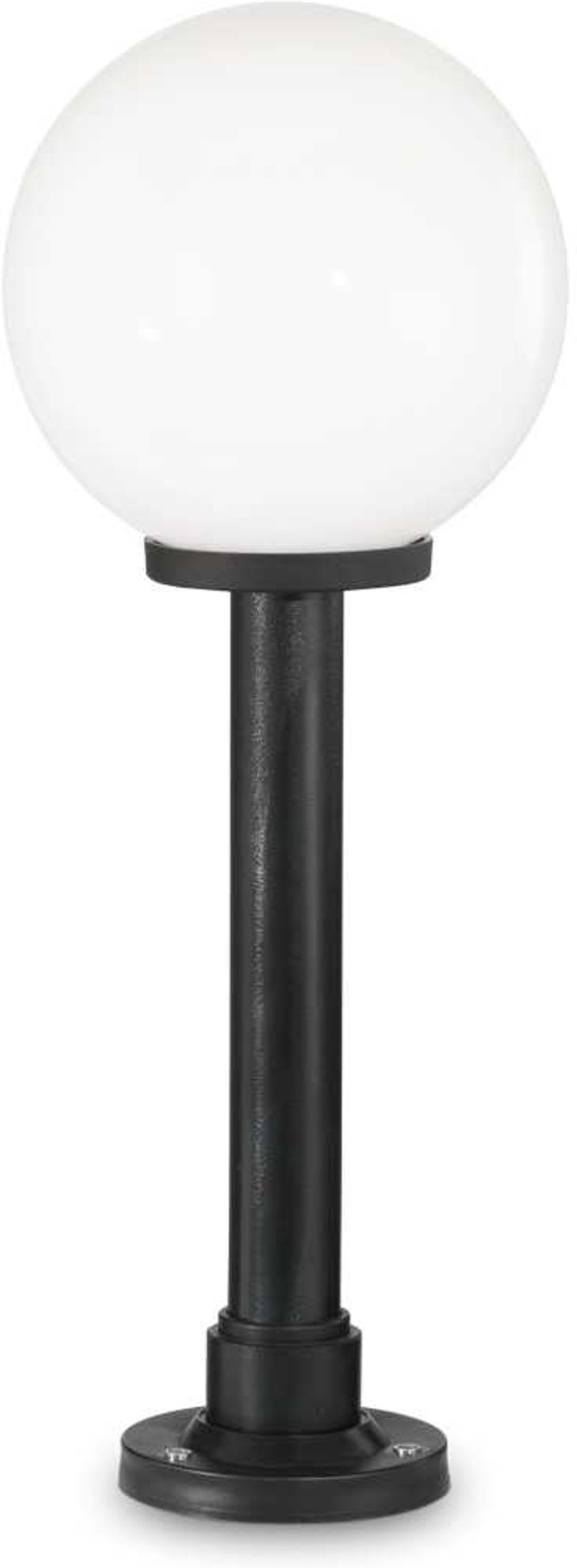 Udendørs Gulvlampe Ideal Lux Classic Globe ø30ã 82 Cm Hvid Sort Ip55 E27