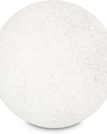 Udendørs Gulvlampe Ideal Lux Doris Hvid Sort Plast ø78ã 78 Cm Ip44 E27-fatning