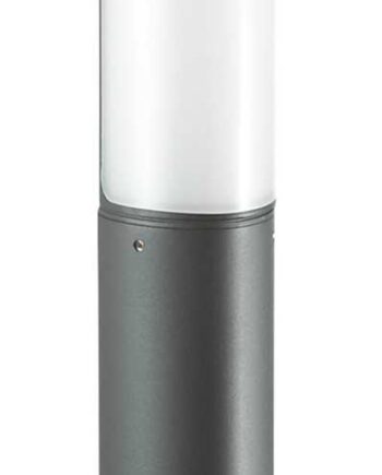Udendørs Gulvlampe Ideal Lux Etere Led 10 5w 1020 Lm Ip44 Antracit ø12   H60   Cm