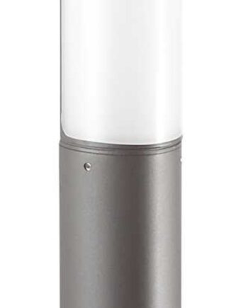 Udendørs Gulvlampe Ideal Lux Etere Pulverlakeret Aluminium ø12   H60   Cm Ip44 Antracit Led 1130lm 4000k