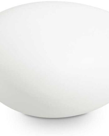 Udendørs Gulvlampe Ideal Lux Sasso Opalfarvet Diffusor Hvid Sort Plast Ip44