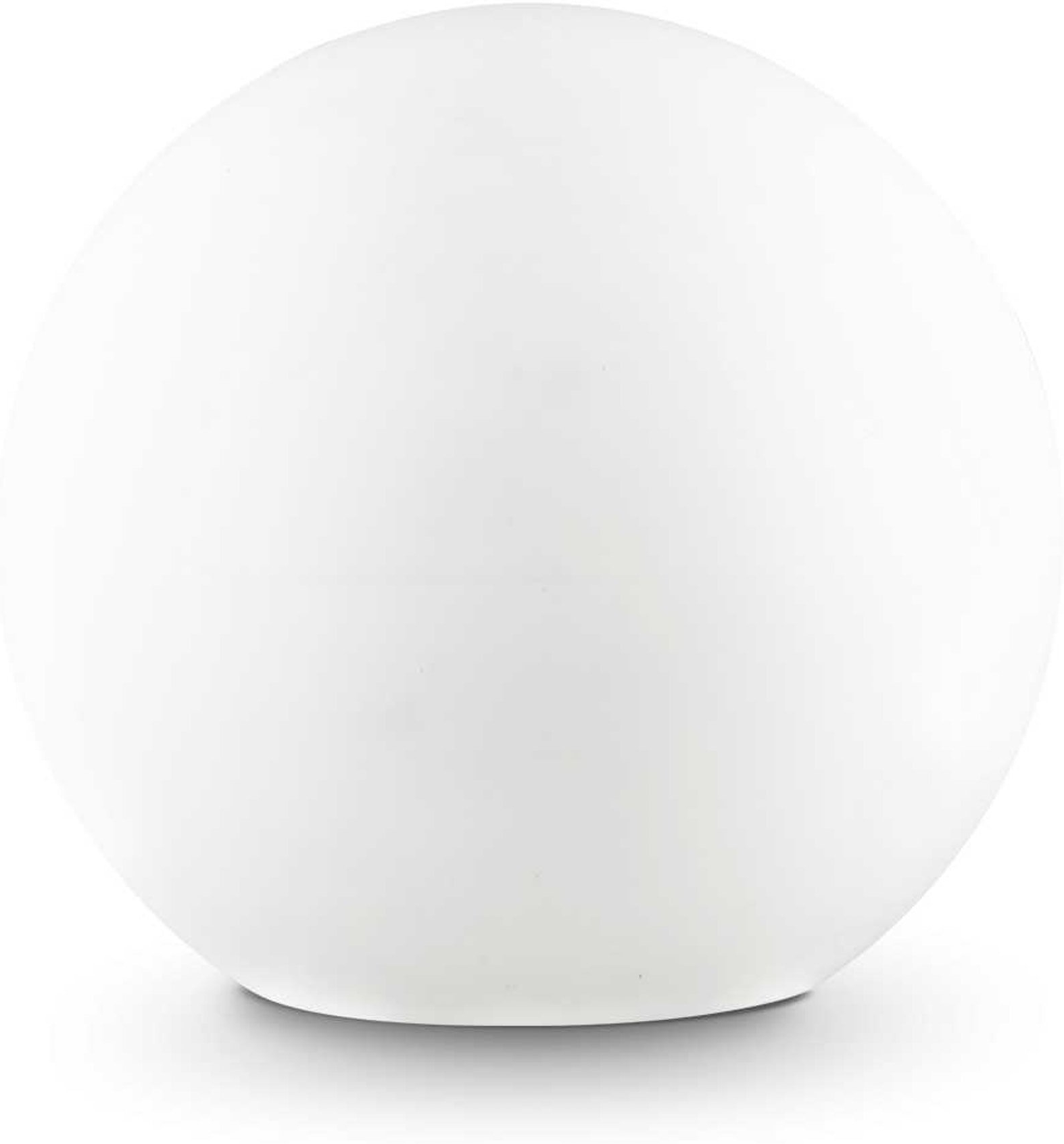Udendørs Gulvlampe Ideal Lux Sole ø40ã 38 Cm Hvid Sort Ip44 65 E27 Plast