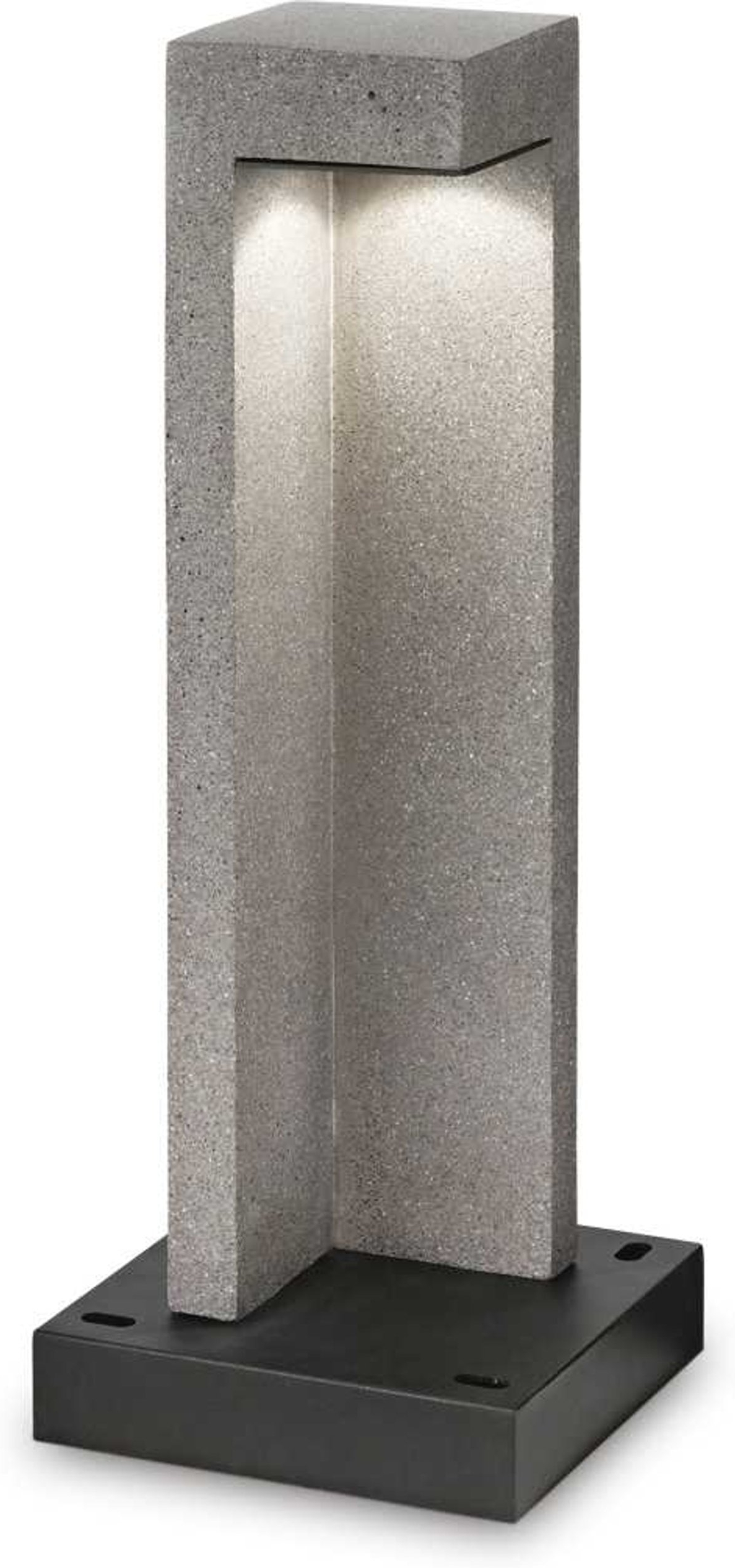 Udendørs Gulvlampe Ideal Lux Titano 9w Led 450 Lm Granit Sort Ip55