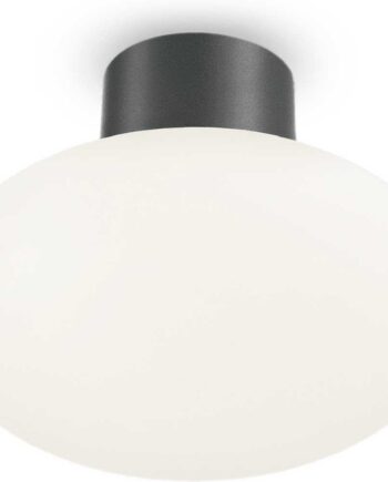 Udendørs Loftlampe Ideal Lux Clio Antracit ø9   H4 Cm Ip44 E27 Aluminium Metal
